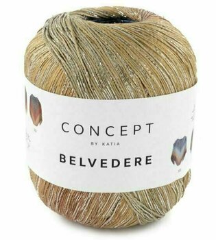 Stickgarn Katia Belvedere 303 Pearl Black Berry/Beige/Blue Stickgarn - 1