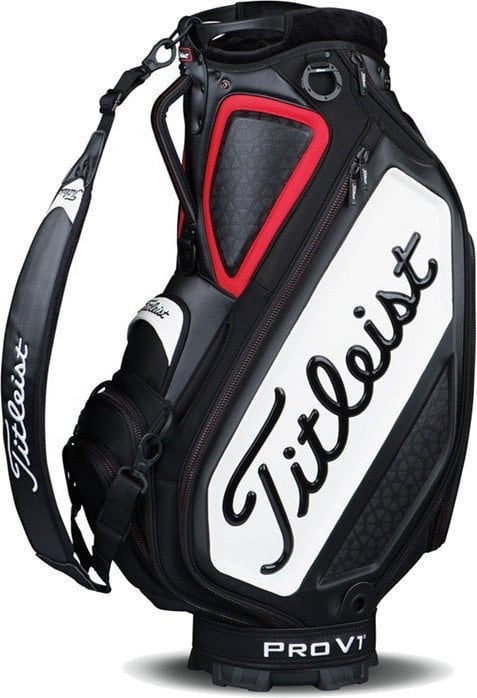 Golf Bag Titleist Tour Staff Black/White/Red Golf Bag