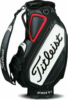 Golf torba Cart Bag Titleist Tour Staff Black/White/Red Golf torba Cart Bag - 1
