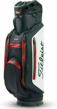 Saco de golfe Titleist StaDry Lightweight Black/White/Red Cart Bag - 1
