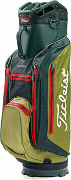 Cart Bag Titleist StaDry Lightweight Black/Oli/Red Cart Bag - 1