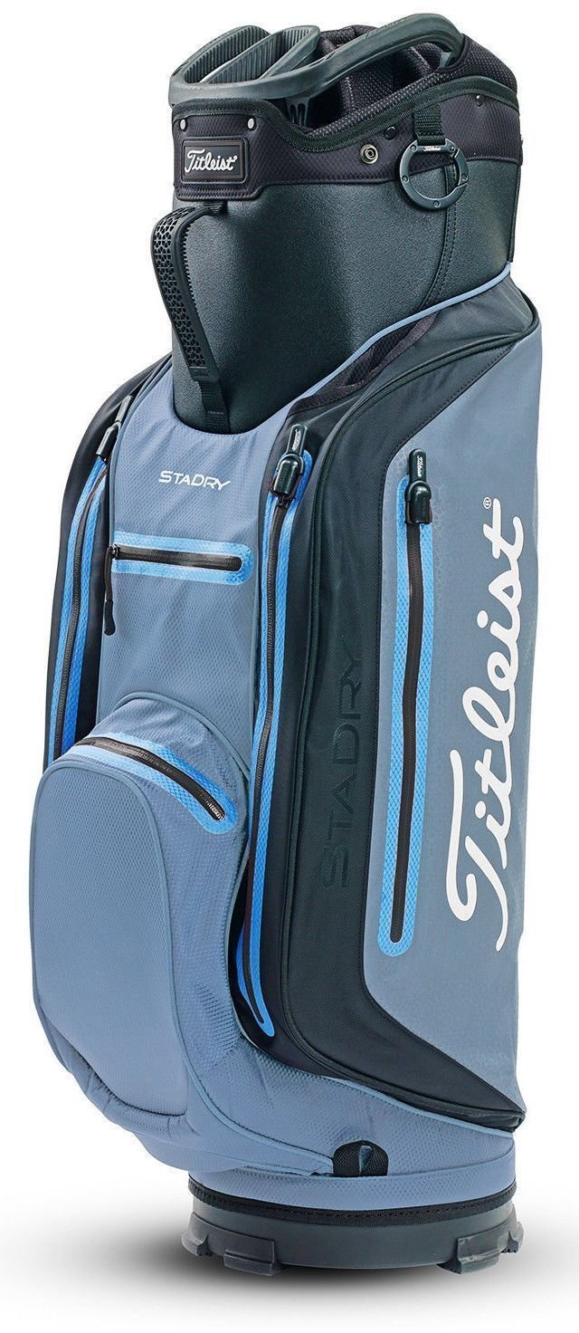 Golfbag Titleist StaDry Lightweight Grey/Black/Blue Cart Bag