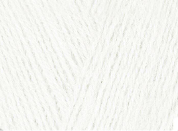 Knitting Yarn Himalaya Lana Lüx 400 22001 White Knitting Yarn