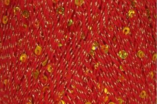 Strickgarn Rozetti Yarns Cotton Gold 1092 Red-Gold Strickgarn
