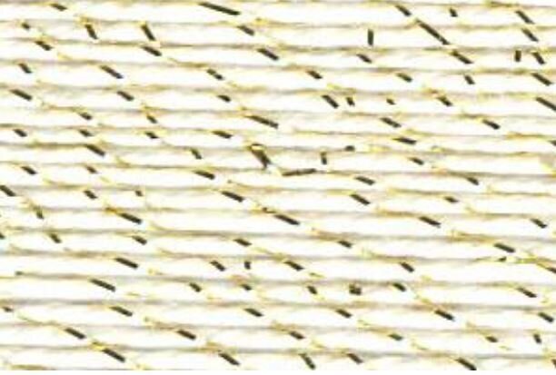 Fil à tricoter Nazli Gelin Garden Metalic 04 White-Gold Fil à tricoter