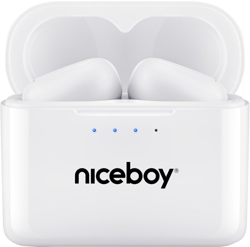 Écouteurs intra-auriculaires sans fil Niceboy HIVE Podsie 2021 Polar White Écouteurs intra-auriculaires sans fil