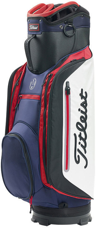Golfbag Titleist Lightweight 14 Navy/White/Red Cart Bag