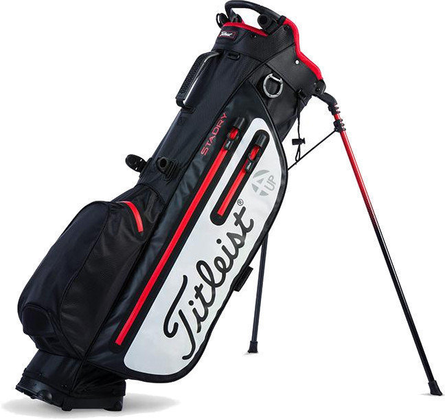Bolsa de golf Titleist Players 4Up Stadry Black/White/Red