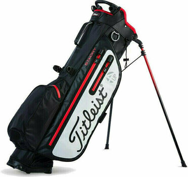 Golf torba Titleist Players 4Up Stadry Black/White/Red - 1