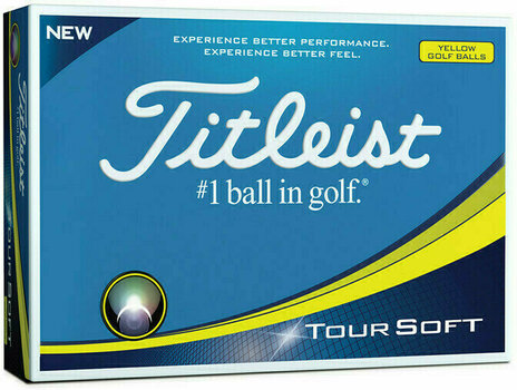 Нова топка за голф Titleist Tour Soft Yellow Dz - 1