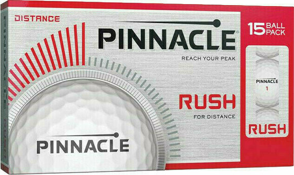 Golfball Pinnacle Rush White 15 Ball - 1