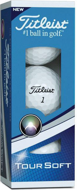 Нова топка за голф Titleist Tour Soft White 3B Pack
