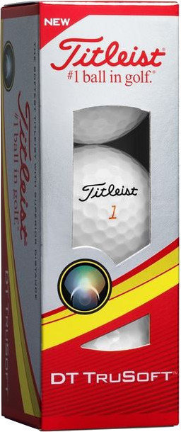 Piłka golfowa Titleist DT Trusoft White 3B Pack