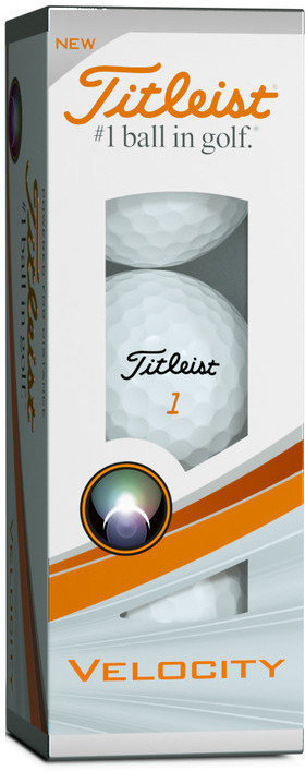 Nova loptica za golf Titleist Velocity White 3B Pack