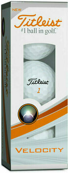 Нова топка за голф Titleist Velocity White 3B Pack - 1
