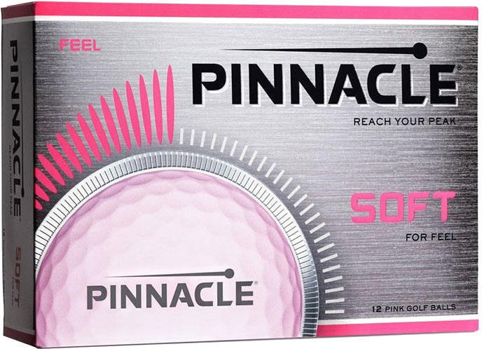 Golfbal Pinnacle Soft Pink 15 Pack