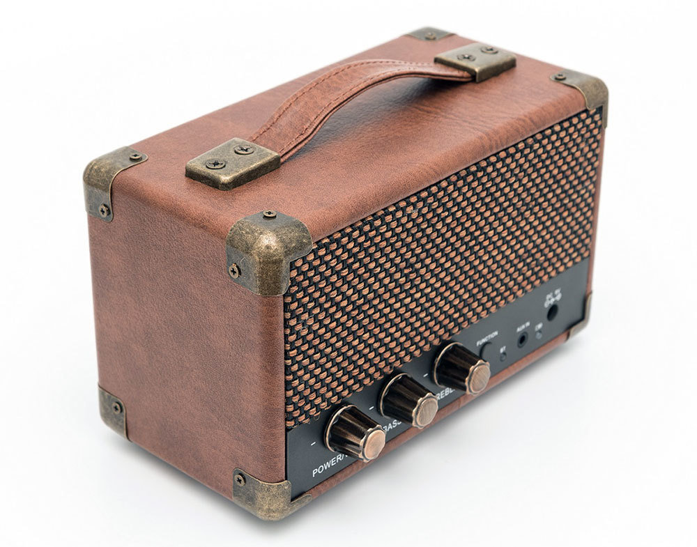 Boxe portabile GPO Retro Westwood Mini Speaker Brown