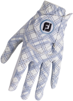 Gloves Footjoy Spectrum Womens Golf Glove Blue Tartan LH S - 1