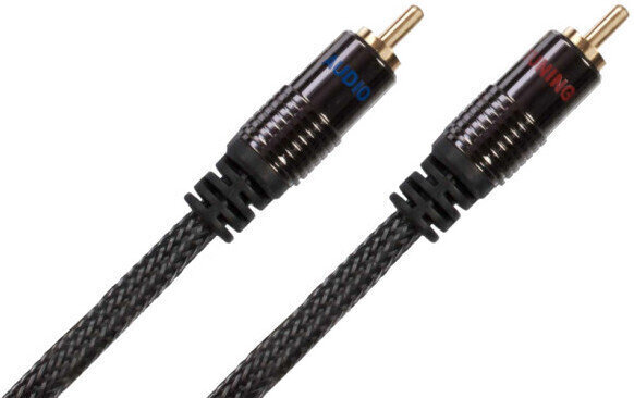 Hi-Fi Mélynyomó kábel Audio Tuning RCA - Sub10 9 m Fekete Hi-Fi Mélynyomó kábel
