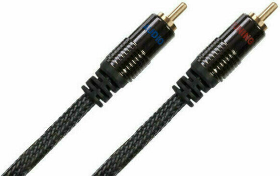 Hi-Fi Mélynyomó kábel Audio Tuning RCA - Sub10 9 m Fekete Hi-Fi Mélynyomó kábel - 1