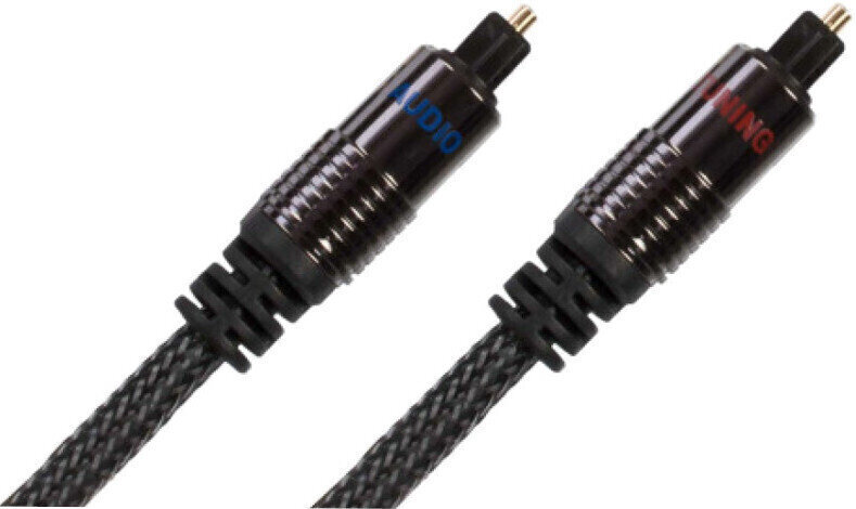 Hi-Fi optisk kabel Audio Tuning Digital Optic - Toslink 1,5 m Svart Hi-Fi optisk kabel