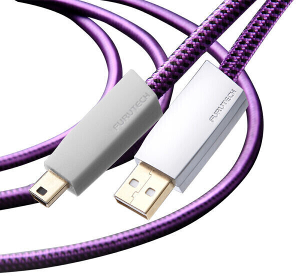 Hi-Fi USB-Kabel Furutech GT2 Pro 0,3 m Violett Hi-Fi USB-Kabel