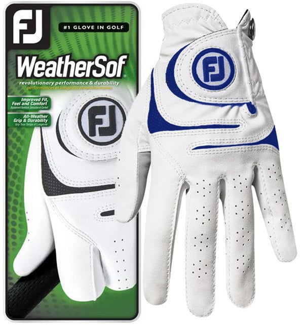 Gloves Footjoy Weathersof MLH White/Blue L