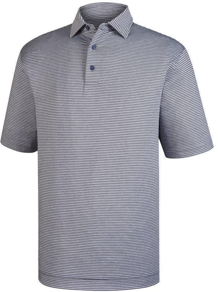 Риза за поло Footjoy Engineered Pinstripe Grey S
