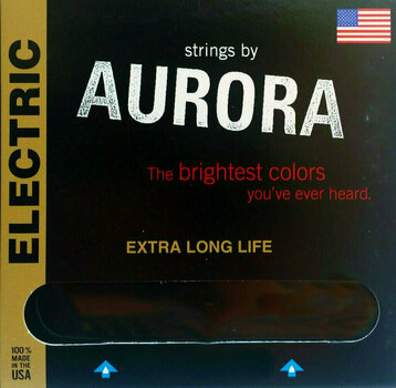 Struny pro elektrickou kytaru Aurora Premium Electric Guitar Strings 10-46 Clear - 1