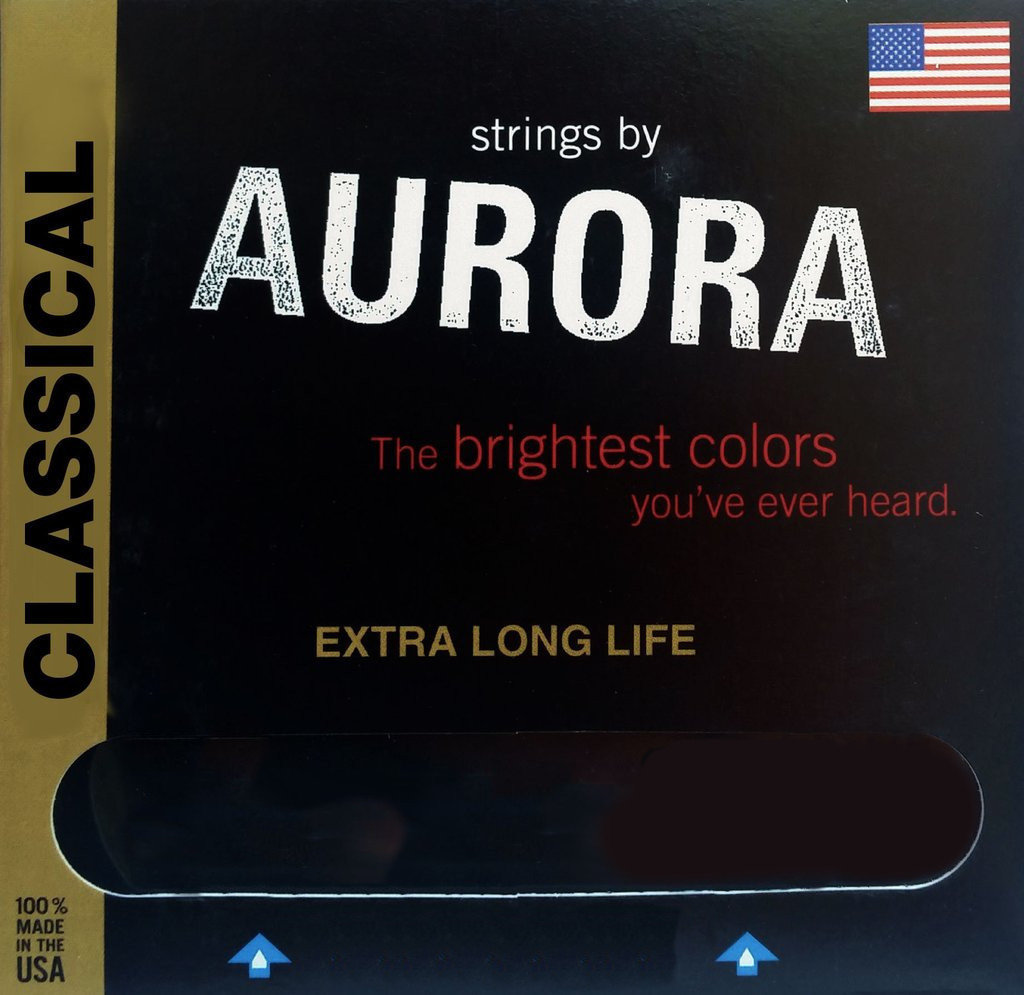 Nylonové struny pro klasickou kytaru Aurora Premium Classical Strings High Tension Clear