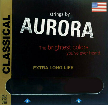 Nylonové struny pro klasickou kytaru Aurora Premium Classical Strings Normal Tension Clear - 1