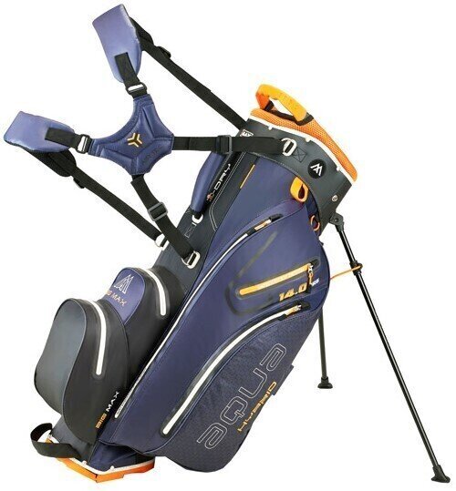Borsa da golf Stand Bag Big Max Aqua Hybrid 2 Blue/Black/Orange Borsa da golf Stand Bag