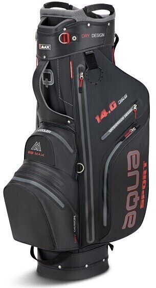 Borsa da golf Cart Bag Big Max Aqua Sport 3 Black Borsa da golf Cart Bag