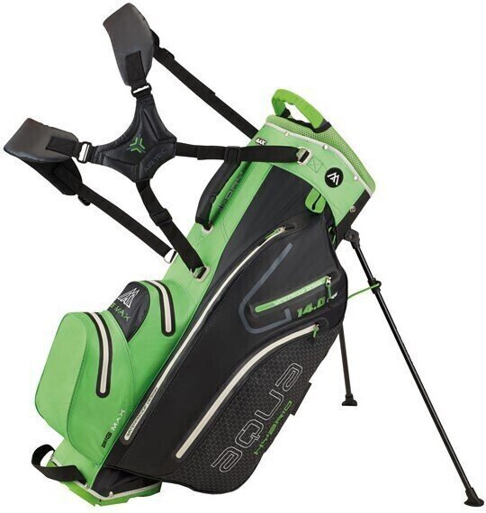 Borsa da golf Stand Bag Big Max Aqua Hybrid 2 Lime/Black Borsa da golf Stand Bag