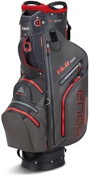 Borsa da golf Cart Bag Big Max Aqua Sport 3 Charcoal/Black/Red Borsa da golf Cart Bag