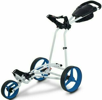 Manuální golfové vozíky Big Max Auto Fold X White/Cobalt Manuální golfové vozíky - 1
