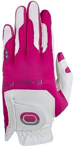 Handschuhe Zoom Gloves Weather Junior Golf Glove White/Fuchsia Left Hand for Right Handed Golfers