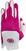 Handschuhe Zoom Gloves Weather Junior Golf Glove White/Fuchsia Left Hand for Right Handed Golfers