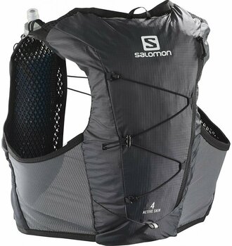 Running backpack Salomon Active Skin 4 Set Ebony-Black L Running backpack - 1