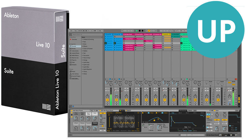 Nahrávací studiový software DAW ABLETON Live 10 Suite UPG with Intro