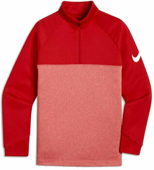 Sweat à capuche/Pull Nike Boys Therma Top Hz University Red/White S - 1