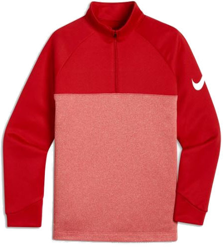 Bluza z kapturem/Sweter Nike Boys Therma Top Hz University Red/White M