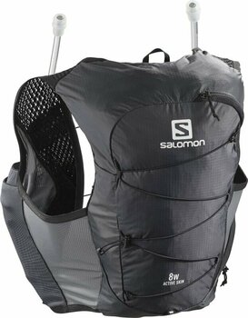 Běžecký batoh Salomon Active Skin 8 W Set Eben-Černá XS Běžecký batoh
