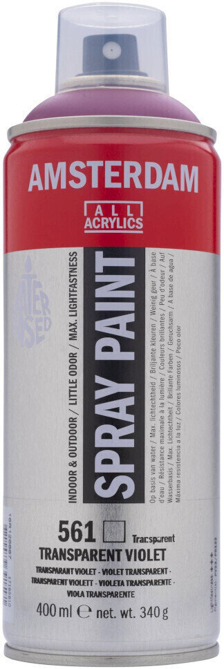Peinture en aérosol
 Amsterdam 17165610 Peinture en aérosol Transparent Violet 400 ml 1 pc