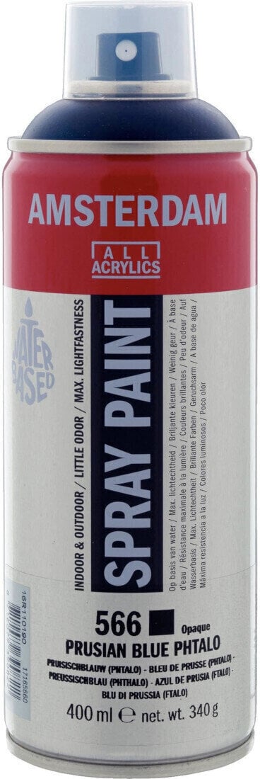 Boja u spreju Amsterdam 17165660 Boja u spreju 566 Prussian Blue Phthalo 400 ml 1 kom