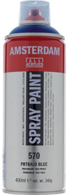 Peinture en aérosol
 Amsterdam 17165700 Peinture en aérosol Phthalo Blue 400 ml 1 pc