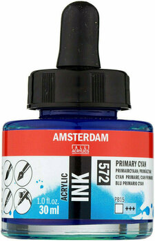 Muste Amsterdam 17205720 Acrylic Ink 572 Primary Cyan 30 ml 1 kpl - 1