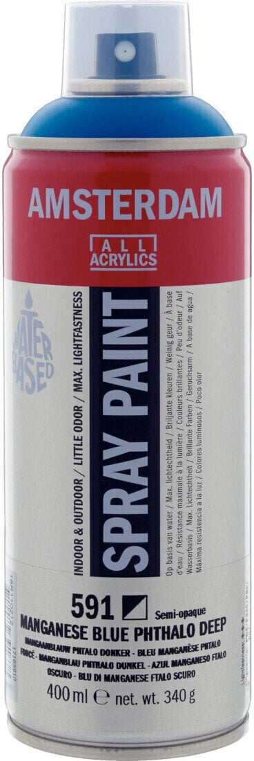 Peinture en aérosol
 Amsterdam 17165910 Peinture en aérosol Manganese Blue Deep 400 ml 1 pc