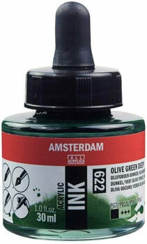 Atrament Amsterdam 17206220 Akrylový tuš 622 Olive Green Deep 30 ml 1 ks - 1