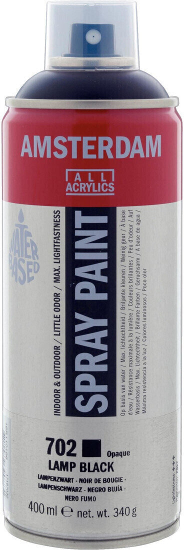 Peinture en aérosol
 Amsterdam 17167020 Peinture en aérosol 702 Lamp Black 400 ml 1 pc